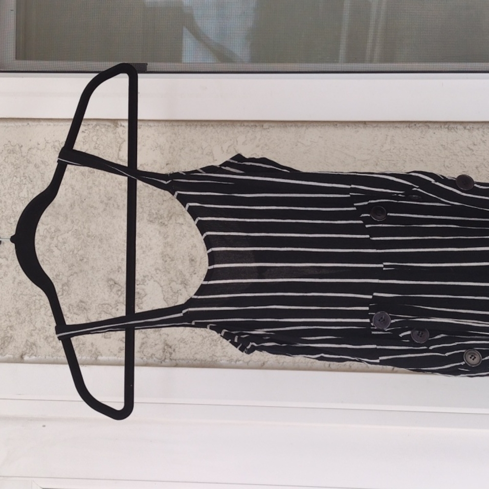 Derek Heart black and white jumpsuit Striped Size Small